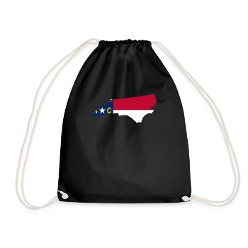 North Carolina-stolz geschenk - Turnbeutel - Schwarz - Vorne