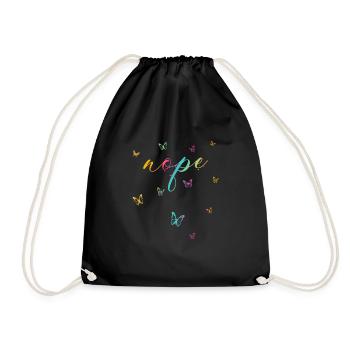 Nope - Dites simplement non! - Sac de sport léger - noir - Devant