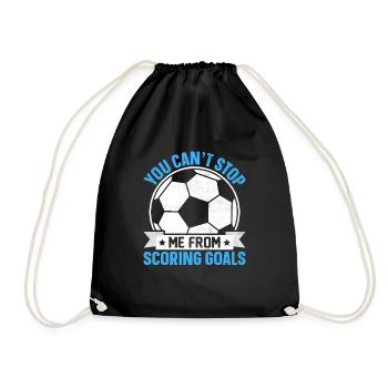 Je ne peux pas m’empêcher de marquer des joueurs de football - Sac de sport léger - noir - Devant