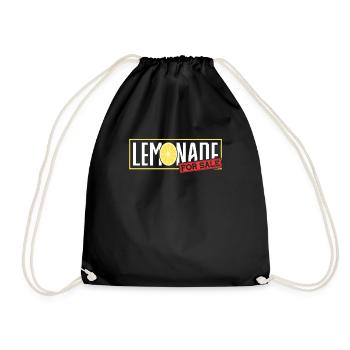 Lemonade for Sale Lemonade Stand - Drawstring Bag - black - Front