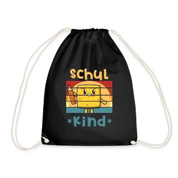 Schuljunge Kawaii Anime Schulbeginn T shirt - Turnbeutel - Schwarz - Vorne