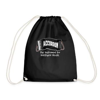 L’accordéon, l’instrument pour les personnes intelligentes - Sac de sport léger - noir - Devant