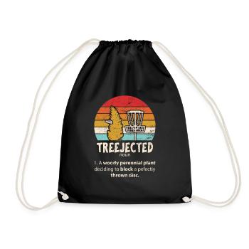 Treejected Disc Golf Players Funny Frisbee Golf Di - Turnbeutel - Schwarz - Vorne