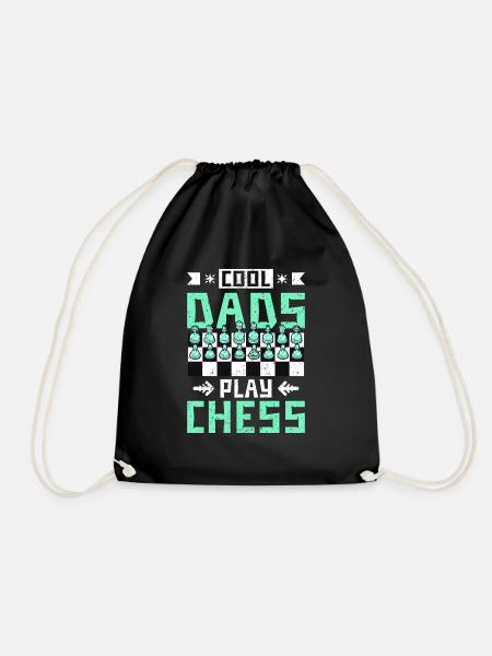 cool dads play chess - Turnbeutel - Schwarz