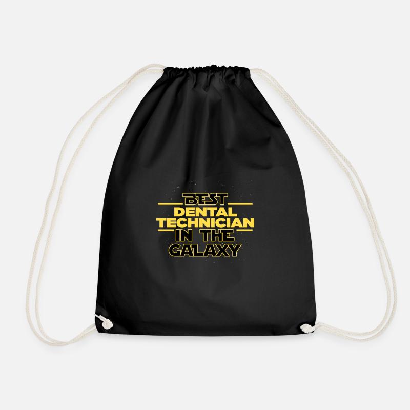 Best Dental technician in the galaxy tooth - Turnbeutel - Schwarz