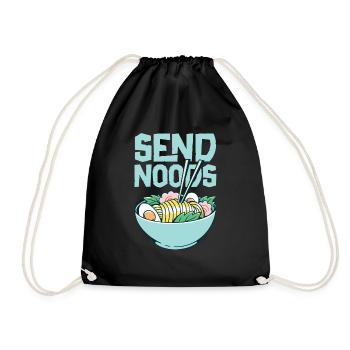 Nouilles Nourriture Soupe de nouilles - Sac de sport léger - noir - Devant