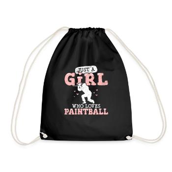 Juste une fille qui aime paintball drôle Paintball Lo - Sac de sport léger - noir - Devant