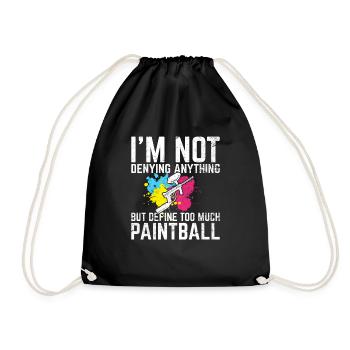 Je ne nie rien de drôle d’amateurs de paintball Pa - Sac de sport léger - noir - Devant