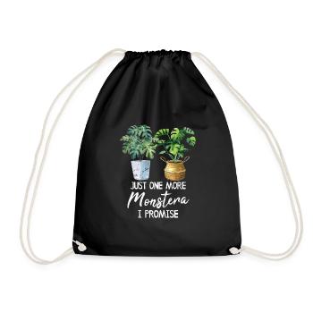 Just One More Monstera I Promise Monstera Mom Plan - Turnbeutel - Schwarz - Vorne