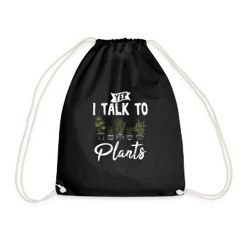 Oui, je parle à des plantes Propriétaire de plantes succulentes Drôle P - Sac de sport léger - noir - Devant