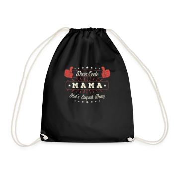 Diese Coole Mama Geschenk Muttertag Geburtstag - Turnbeutel - Schwarz - Vorne