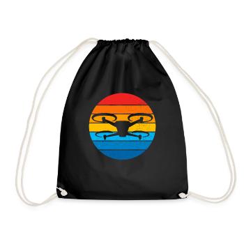 Drone Drone Pilot Drone Operator Quadcopter - Drawstring Bag - black - Front