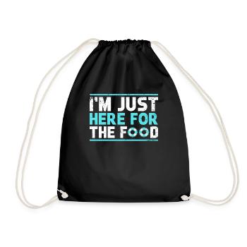 Je suis juste ici pour la croisière gastronomique - Sac de sport léger - noir - Devant