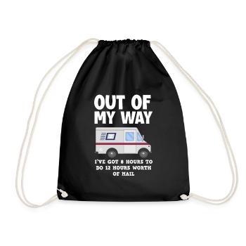 Funny Letter Deliverer Post Post Gifts - Drawstring Bag - black - Front