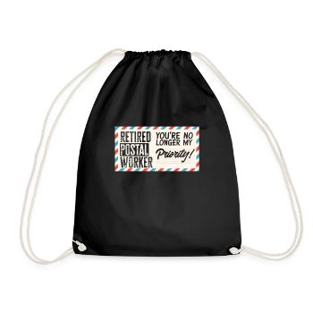 Funny Letter Deliverer Post Post Gifts - Drawstring Bag - black - Front