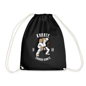 Karate Gear Tiger - Karate Japanische - Turnbeutel - Schwarz - Vorne