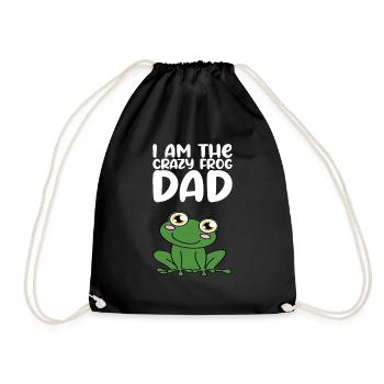 I Am The Crazy Frog Father - Drawstring Bag - black - Front