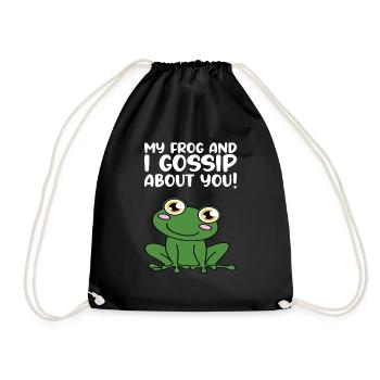 Ma grenouille et moi vous applaudissons - Sac de sport léger - noir - Devant