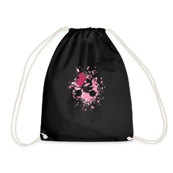 Motocross Biker Color Splash - Sac de sport léger - noir - Devant