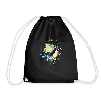 Surfer sur la grande éclaboussure de couleur - Sac de sport léger - noir - Devant