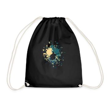 Kayak Sport Frond Color Splash - Drawstring Bag - black - Front