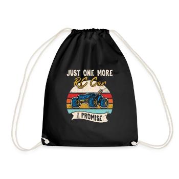 Just One More RC Car I Promise Remote Control Raci - Drawstring Bag - black - Front