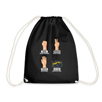 Rock Paper Scissors Nothing Bears RC Cars Remote C - Drawstring Bag - black - Front