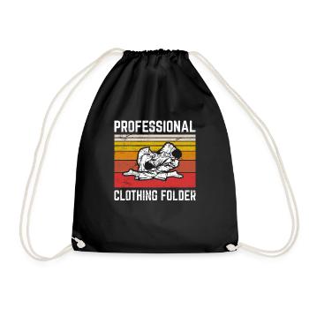 Dossier vêtements professionnels BJJ JuJitsu Brésilien - Sac de sport léger - noir - Devant
