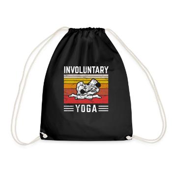 Yoga Involontaire Jiu JItsu Brésilien BJJ JiuJitsu - Sac de sport léger - noir - Devant