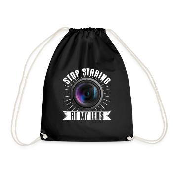 Photography Camera Lens Stop - Turnbeutel - Schwarz - Vorne