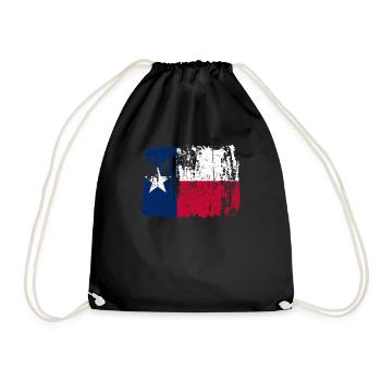 Texas reisen geschenk - Turnbeutel - Schwarz - Vorne