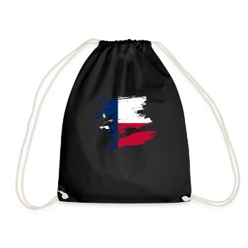 Texas resident gift - Drawstring Bag - black - Front
