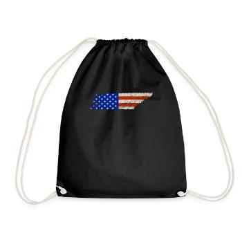 Tennessee Home Usa drapeaux cadeau - Sac de sport léger - noir - Devant
