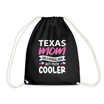 Texas mutter geschenk - Turnbeutel - Schwarz - Vorne