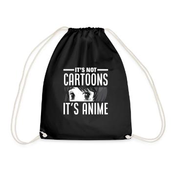Funny Anime Gift - Drawstring Bag - black - Front