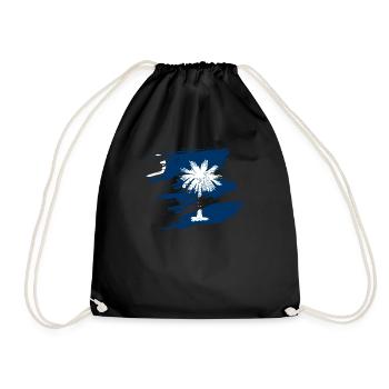 Geschenk Für Einwohner Von South Carolina - Turnbeutel - Schwarz - Vorne
