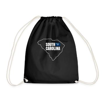 South Carolina Home Gift - Drawstring Bag - black - Front