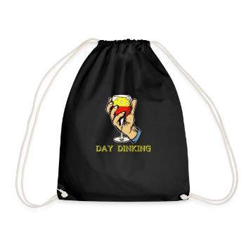 Day Dinking - Drôle de pickleball player paddleball - Sac de sport léger - noir - Devant