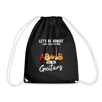 Soyons honnêtes Drôle guitariste guitariste sur le thème - Sac de sport léger - noir - Devant