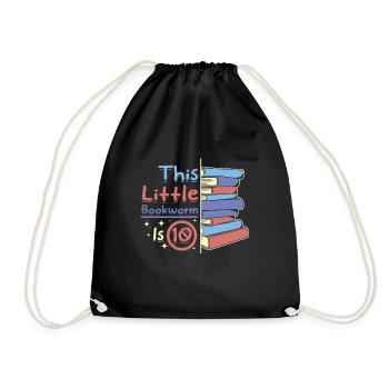 Ce petit rat de bibliothèque a 10 ans - Sac de sport léger - noir - Devant