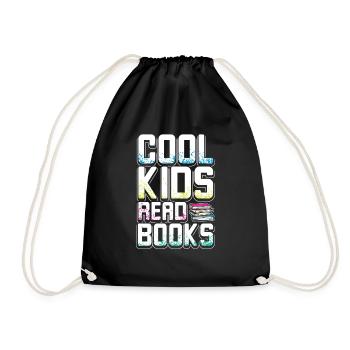 Les enfants cool lisent des livres - Sac de sport léger - noir - Devant