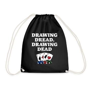 Dessin Dread Dessin Dead Gambler Poker Jeu - Sac de sport léger - noir - Devant