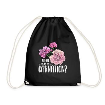 Fleuriste Amateurs de fleurs Œillets Fleurs Jardinier - Sac de sport léger - noir - Devant