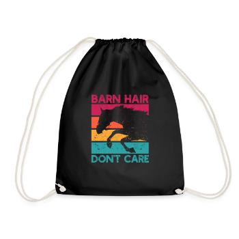 Cher Cavalier Cavalier Ferme Grange Cheveux - Sac de sport léger - noir - Devant