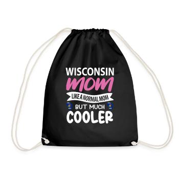 Wisconsin mutter geschenk - Turnbeutel - Schwarz - Vorne