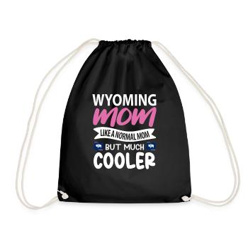 Wyoming ehefrau geschenk - Turnbeutel - Schwarz - Vorne