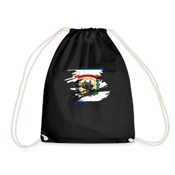 Geschenk Für Einwohner Von West Virginia - Turnbeutel - Schwarz - Vorne