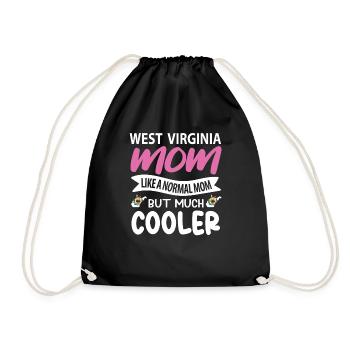West Virginia mutter geschenk - Turnbeutel - Schwarz - Vorne