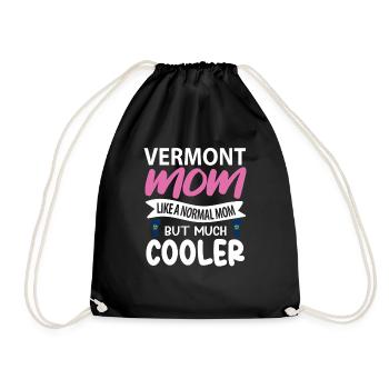 Cadeau de mère du Vermont - Sac de sport léger - noir - Devant
