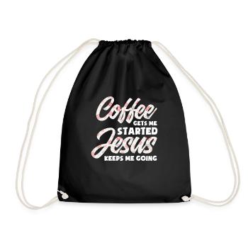 Jésus-Christ-Christ Religion Religieuse - Sac de sport léger - noir - Devant
